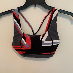 Sweaty Betty Union Jack flag sports bra
